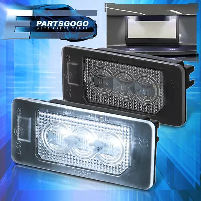 For Audi A1 A4 A5 A6 A7 Q5 TTVW Passat White SMD LED License Plate Lights Pair • $7.99