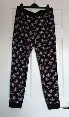 Lovely Modern QED LONDON Flowery Pull Up Trousers Bottoms Size XL❤ Great Quality • £5