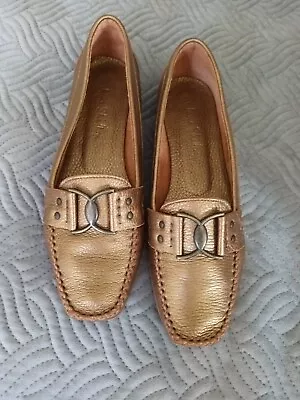 Bronze Leather Loafers Jane Shilton Size 5 • £15