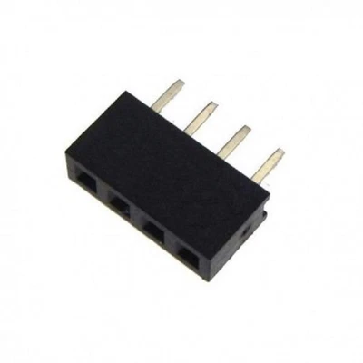 £1.35 • Buy 4 Pin Header 2.54mm Straight Single Row Female Connector 1x4 - UK Seller