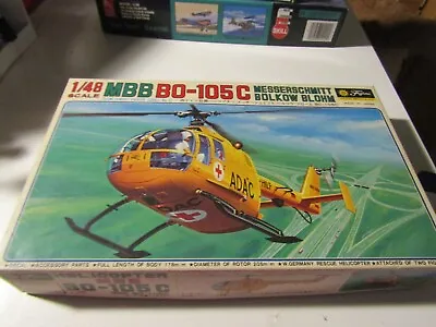 Fujimi MBB BO-105C Messerschmitt Bolkow Blohm Helicopter Model Kit 1/48 37 • $28.99