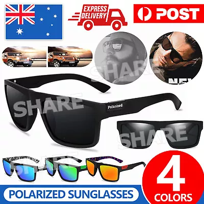 $7.95 • Buy Polarized Mens Sunglasses Polarised Square Frame Sports Driving Glasses Men