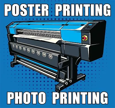 2 X A2 Poster Printing Colour Photo Satin Gloss Matt PVC Sticker (2 Prints) • £15