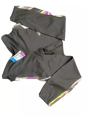 $24.99 • Buy Life's Lotto Sports Italia Women's Leggings,  Vabene W Capri Prt 2, Black- Sz M