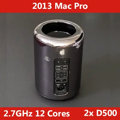 2013 Mac Pro 2.7GHz 12-Core Dual AMD D500 64GB RAM 256GB SSD • $750.17