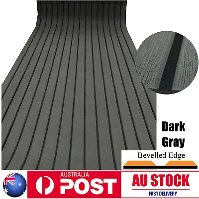 $69.44 • Buy 240×90cm Boat Decking EVA Foam Sheet Marine Yacht Teak Flooring Carpet Dark Grey
