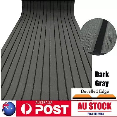 240×90cm Boat Decking EVA Foam Sheet Marine Yacht Teak Flooring Carpet Dark Grey • $66.60