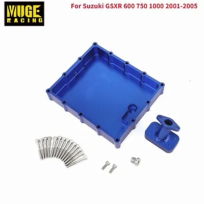 Blue Billet Oil Pan Pick Up Low Profile For Suzuki GSXR 600 750 1000 2001-2005 • $209.99