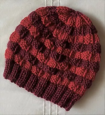 Newborn Baby Beanie/hat. Hand-knitted By Me. Cute.  2 Colour Reds. Cute • $7.99