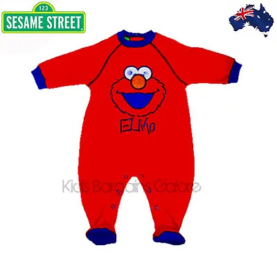 *AU QLTY Sesame Street Elmo Polar Fleece Romper One Piece With MOVING EYES-Sale • $15.98