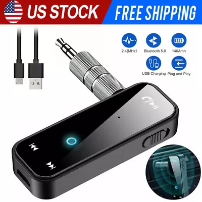 USB Wireless Bluetooth 5.0 Transmitter Receiver For Car Music Audio Aux Adapter • $7.99