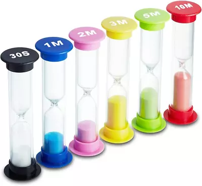Sand Timer 6 Colors Hourglass Sandglass Sand Clock Timer 30Sec / 1Min / 2Mins /  • $7.08