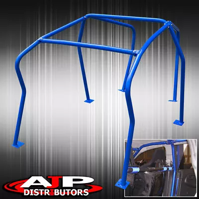 Bolt On 6 Point Interior Racing Roll Cage Bar Blue For 1999-2005 VW Golf GTI MK4 • $794.99