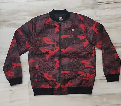 Ecko Unltd Bomber Jacket Red Camouflage Size Large • $44.99