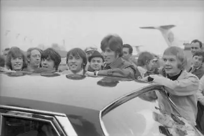 The Bee Gees Arrive At The Airport 1968 Music Old Photo • $9