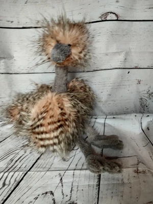 $18 • Buy Jellycat Of London Odette Ostrich 17  Mad Pet Plush Stuffed Animal Toy Gray/Pink