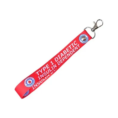 Type 1 Diabetic Insulin Dependent Key Tag Chain Keyring Luggage Medical Alert • £4.69