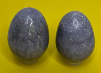 Two Large Lilac Lepidolite Eggs Crystal Stone • $19.50