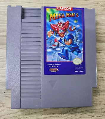 Used Genuine - Mega Man 5  - Nintendo Nes Game Only • $159.95