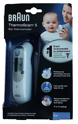 Braun ThermoScan 5 Ear Thermometer Model IRT6500 • $31.94