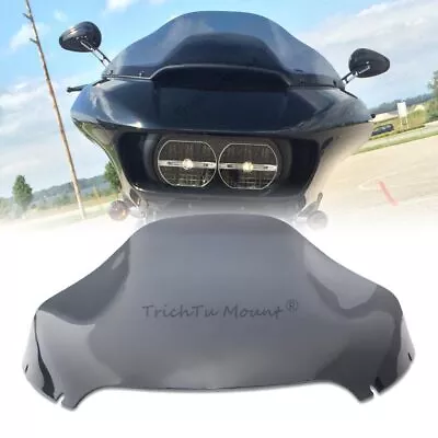 Gray ABS 13  Wave Windshield Windscreen Fits For Harley Road Glide FLTRX 2015-UP • $66.49