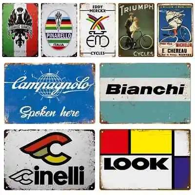 Bike Cycling Metal Signs Printed Retro Vintage Wall Art Posters Man Cave Bar Pub • £9.99