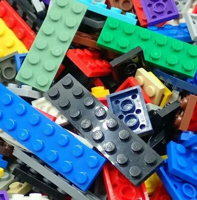 Lego Lot Of 106 Assorted Color Plates 2x10 2x8 2x6 2x4 2x3 2x2 Bulk • $10.99