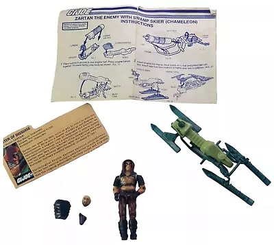 Vintage GI Joe 1984 Zartan Swamp Skier File Card  Instructions And More Read • $59.97