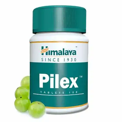 Pilex 100 Tablets Himalaya Pilex Herbal For Piles Hemorrhoids Fissure Support • £8.79