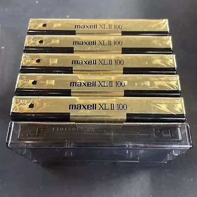 Lot Of 6 MAXELL XL II 100 Minutes BLANK Audio Cassettes High Bias 5 Sealed 1 Not • $36