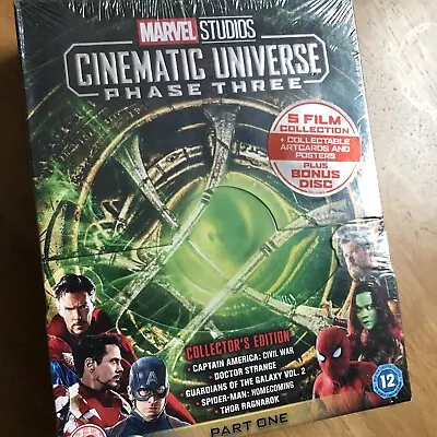 Marvel Studios Cinematic Universe: Phase Three - Part One Blu-ray Box Set New • £11.95