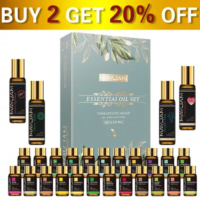 $38.99 • Buy MAYJAM 100% Pure Essential Oils Diffuser Aromatherapy Massage Oil For Sleep AU
