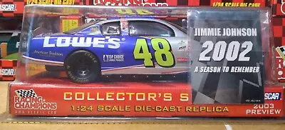 Jimmie Johnson #48 2003 NASCAR Preview Racing Champions Diecast Car 1:24 NIB • $15.95