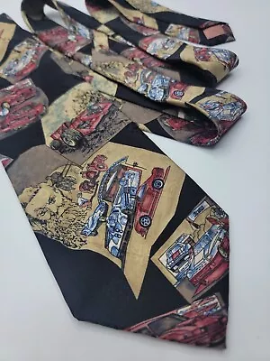 Bugatchi Jomo Michael Jordan Silk Neck Tie Car Racing History Novelty EUC • $15