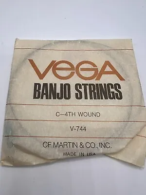 Vintage Vega Banjo Strings C-4TH Wound V-744 CF MARTIN & CO INC. USA • $5.87