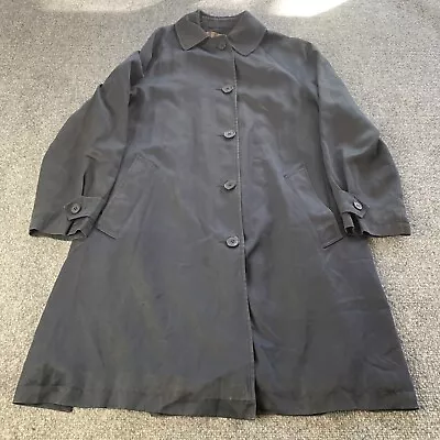 Burberry London Trench Coat Mens Navy Blue Collared Long Sleeve “READ DESC” • $30