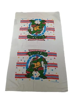 Vintage 90s Teenage Mutant Ninja Turtles Towel Raphael 38” X 24” TMNT • $15.99