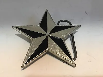 Monster Belt Buckle Silver & Black Star Emblem Year-2000 Original Free Shipping • $15