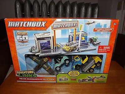 Matchbox Adventure Links Police Headquarters Value Pack New In Box 2012 • $27