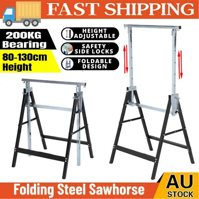 $78.88 • Buy 2X Scaffolding Trestles Building Handyman Works Scaffold Saw Horse Bench Adjust