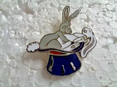 Comedy Rabbits In Magic Top Hat Having Sexy Metal Lapel Pin • £3.50