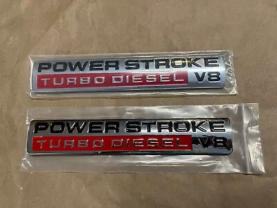 2pcs New Fits F250 F350 F450 Super Duty Power Stroke Turbo Diesel V8 Emblems • $21.99