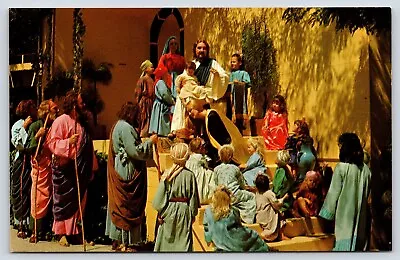 Black Hills Passion Play Jesus With The Children At Bethany Vintage Postcard • $4.75