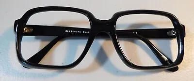 Vintage ELITE OPTICAL Ira Black 54/20 Eyeglass Frame New Old Stock #C3 • $14.99