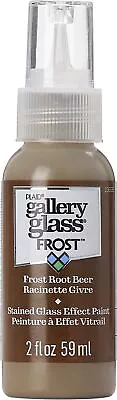FolkArt Gallery Glass Paint 2oz-Frost Root Beer FAGG2OZ-19695 • £11.39