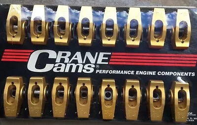 NEW IN BOX Crane Gold 1.7 Ratio 7/16 Stud Roller Rocker CHEVROLET SBC BBC • $391.66