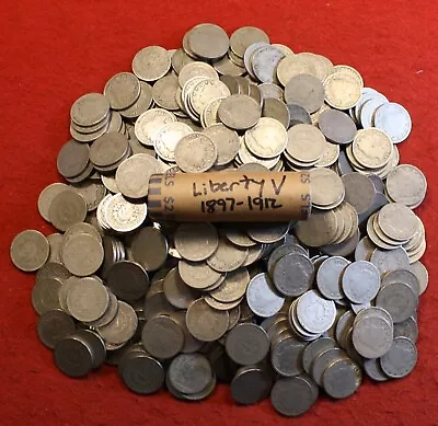 $38.95 • Buy Liberty V Nickels 40 Coin Roll 1897-1912
