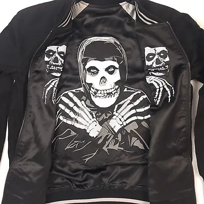 Reversible Misfits Medium Black Silver Fiend Jacket Samhain Danzig Punk Rock • $210.59