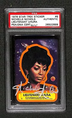 Nichelle Nichols  Uhura  1976 Topps STAR TREK Signed Autographed Rookie Card PSA • $499.99