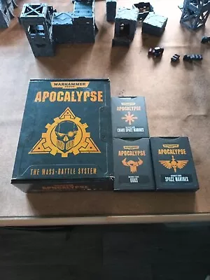 Warhammer 40k APOCALYPSE The Mass-Battle System  + Extra  Fction Cards  • £65